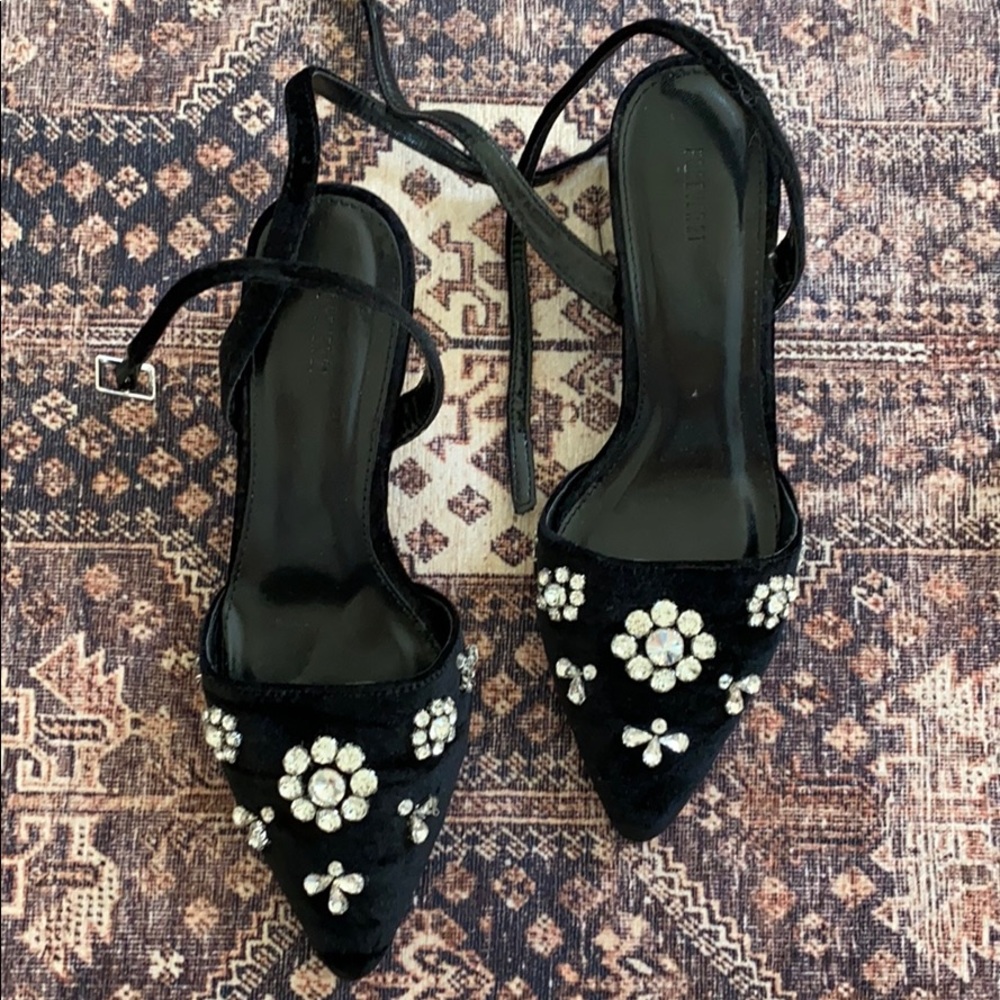 Forever 21 strappy block heels!